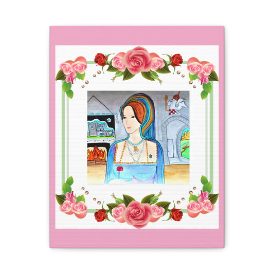 Queen Anne Boleyn Lady Portrait ~ Art Gallery Wrapped Canvas