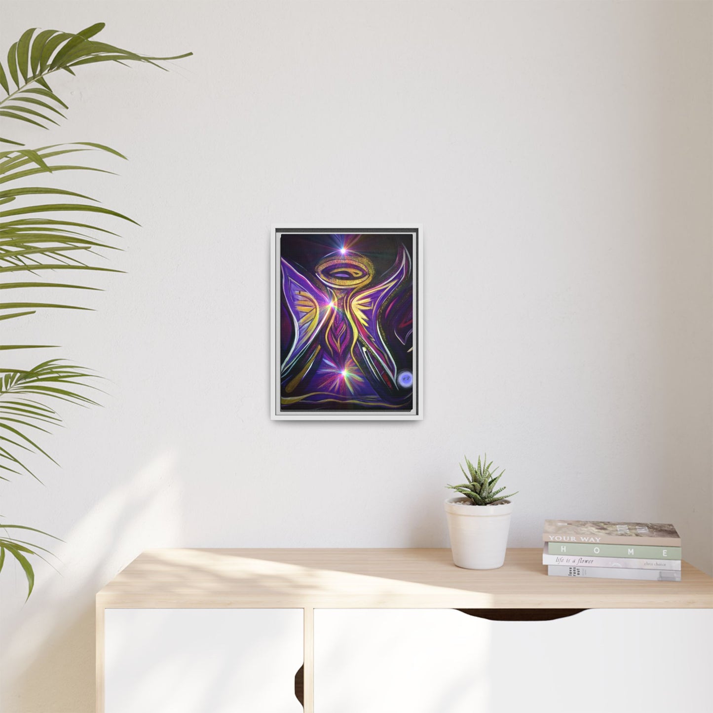 Radiant Angel Matte Canvas Framed | Spiritual Wall Art