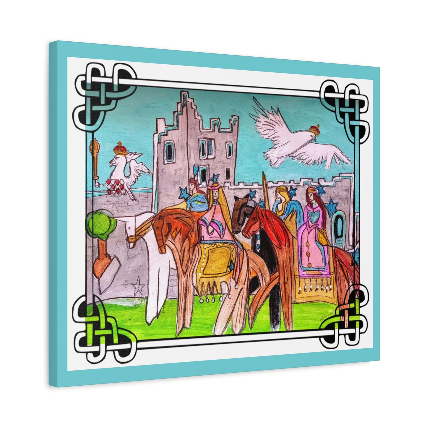 Medieval Knights & Castle Canvas
