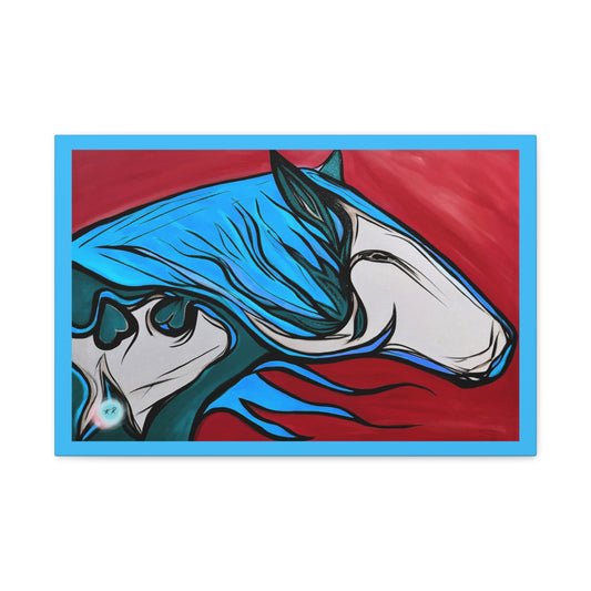 Blue Mane Paint Horse Gallery Wrapped Canvas, multiple sizes available