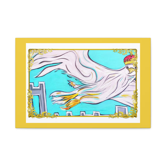 Royal White Falcon ~ Matte Gallery Wrapped Canvas, multiple sizes