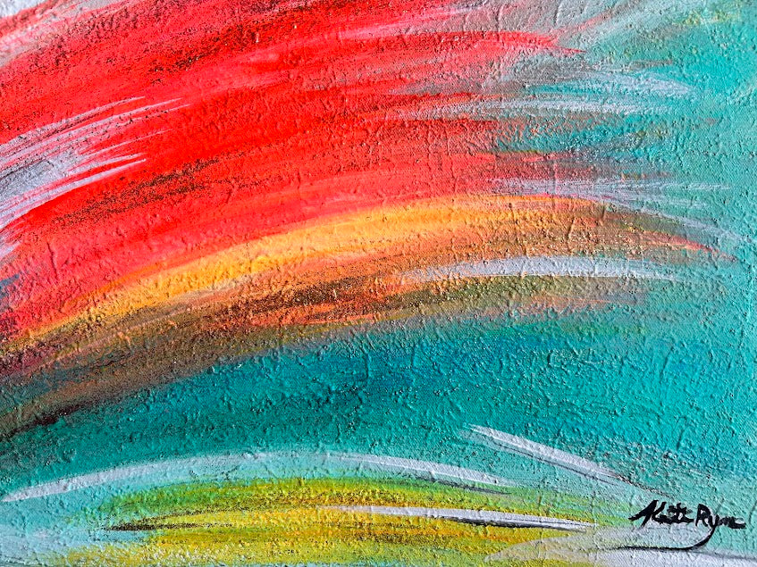 Textured Sparkling Art, Original acrylic painting, 24 x 30 inches, Shimmering subtle sparkle