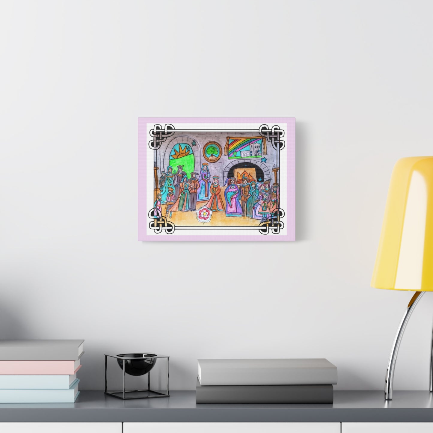 Queen Anne Boleyn, Queen Elizabeth the I and the Boleyn family Illustration Canvas
