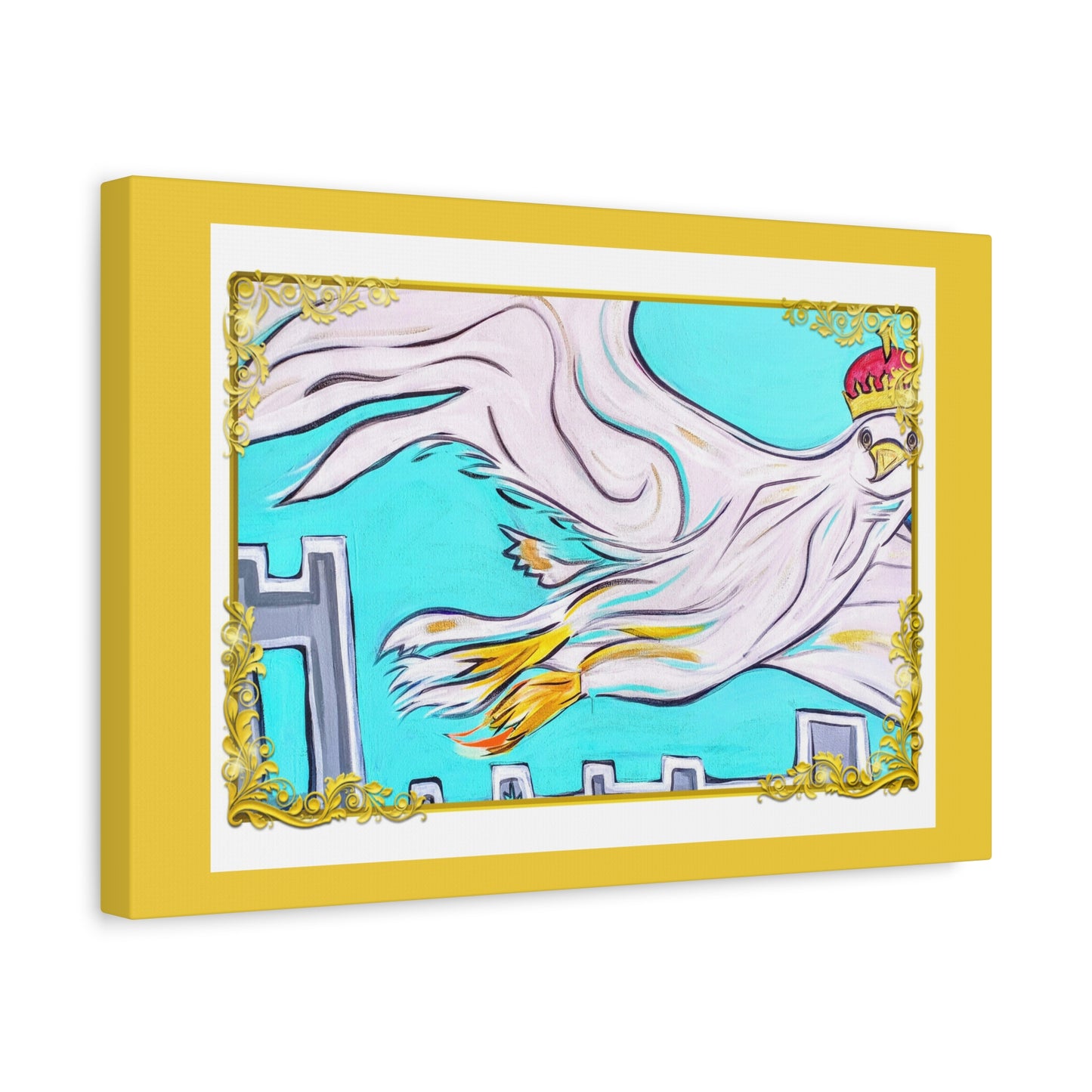 Royal White Falcon ~ Matte Gallery Wrapped Canvas, multiple sizes