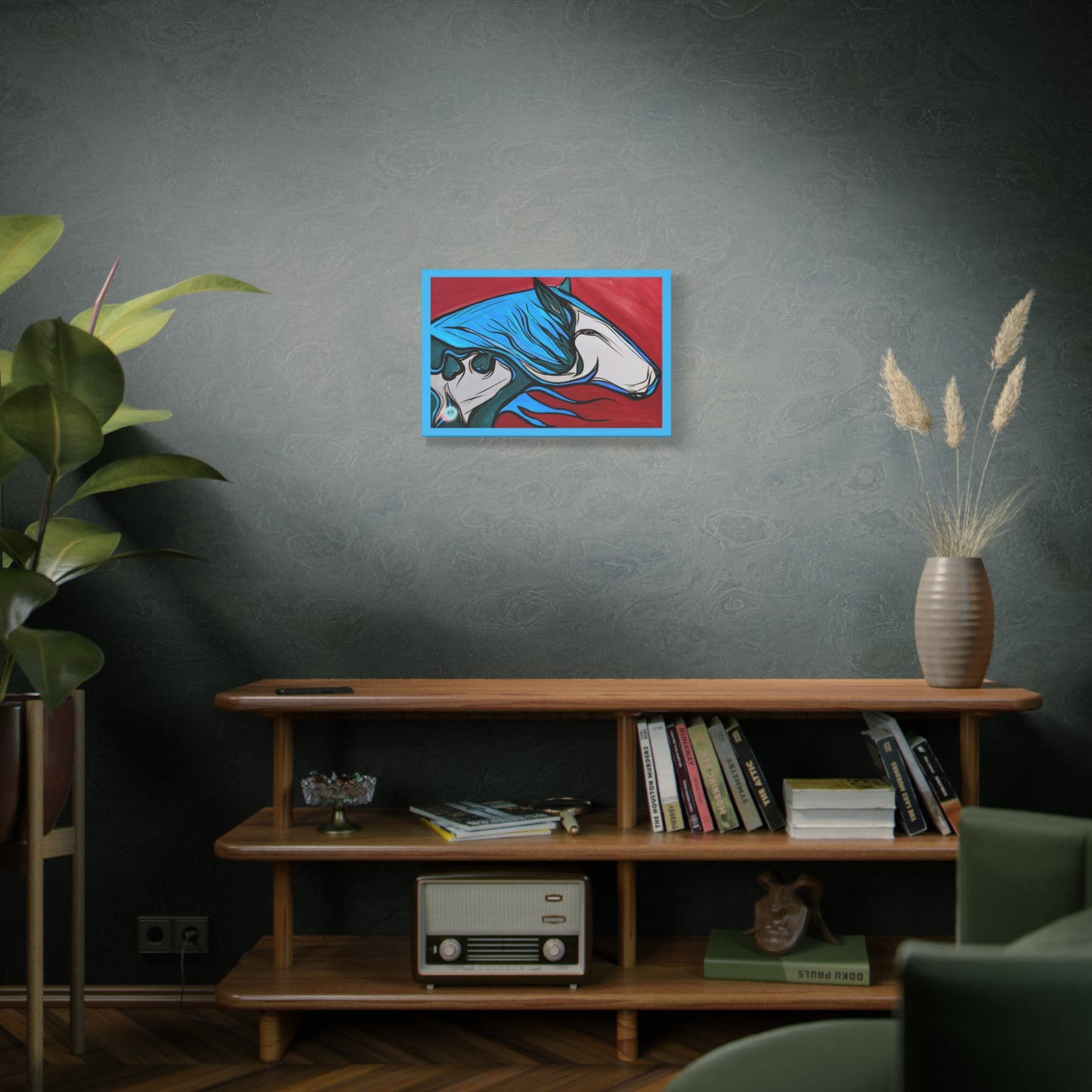 Blue Mane Paint Horse Gallery Wrapped Canvas, multiple sizes available