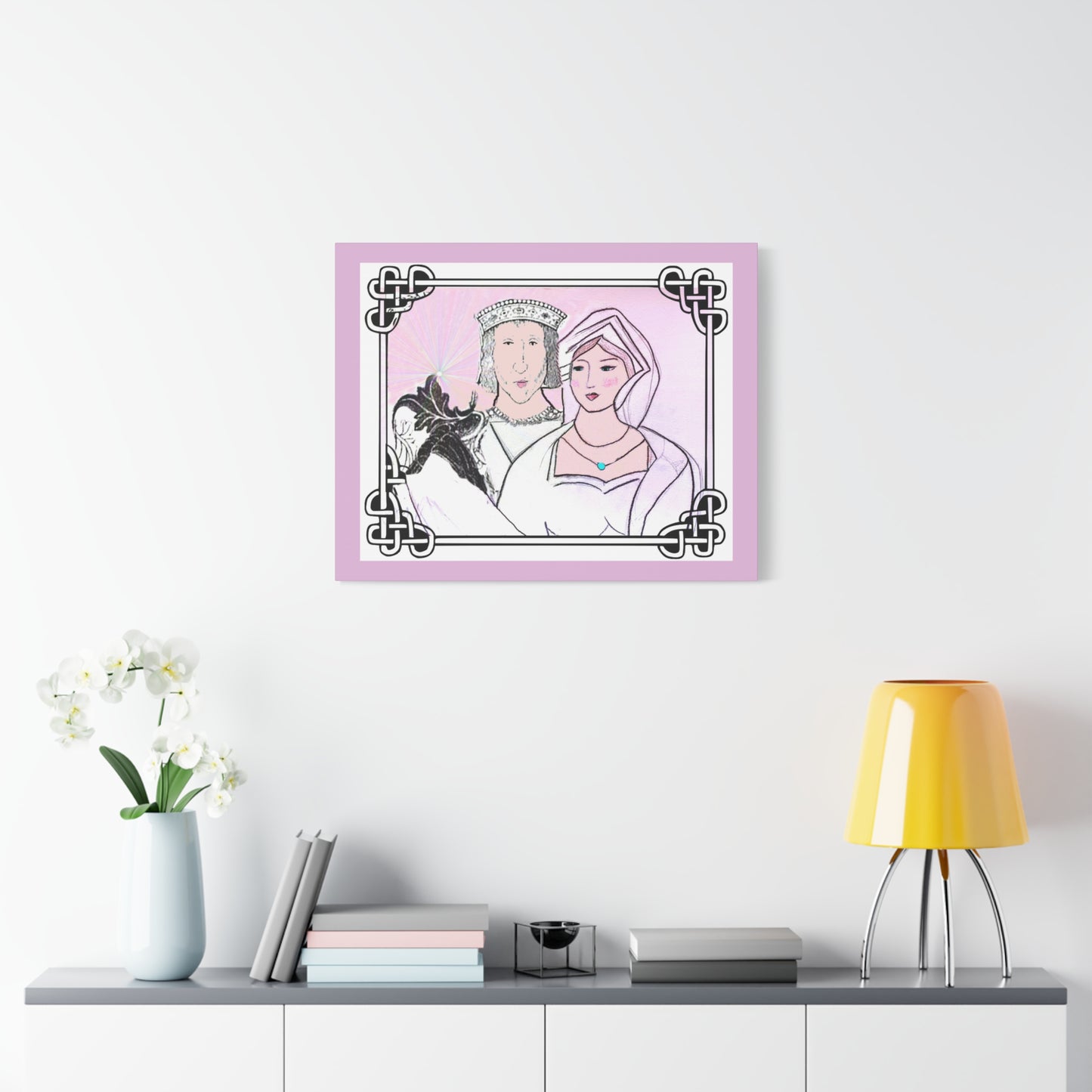 Sir Thomas & Lady Elizabeth Boleyn, Tudor art, Gallery Wrapped Canvas, multiple sizes
