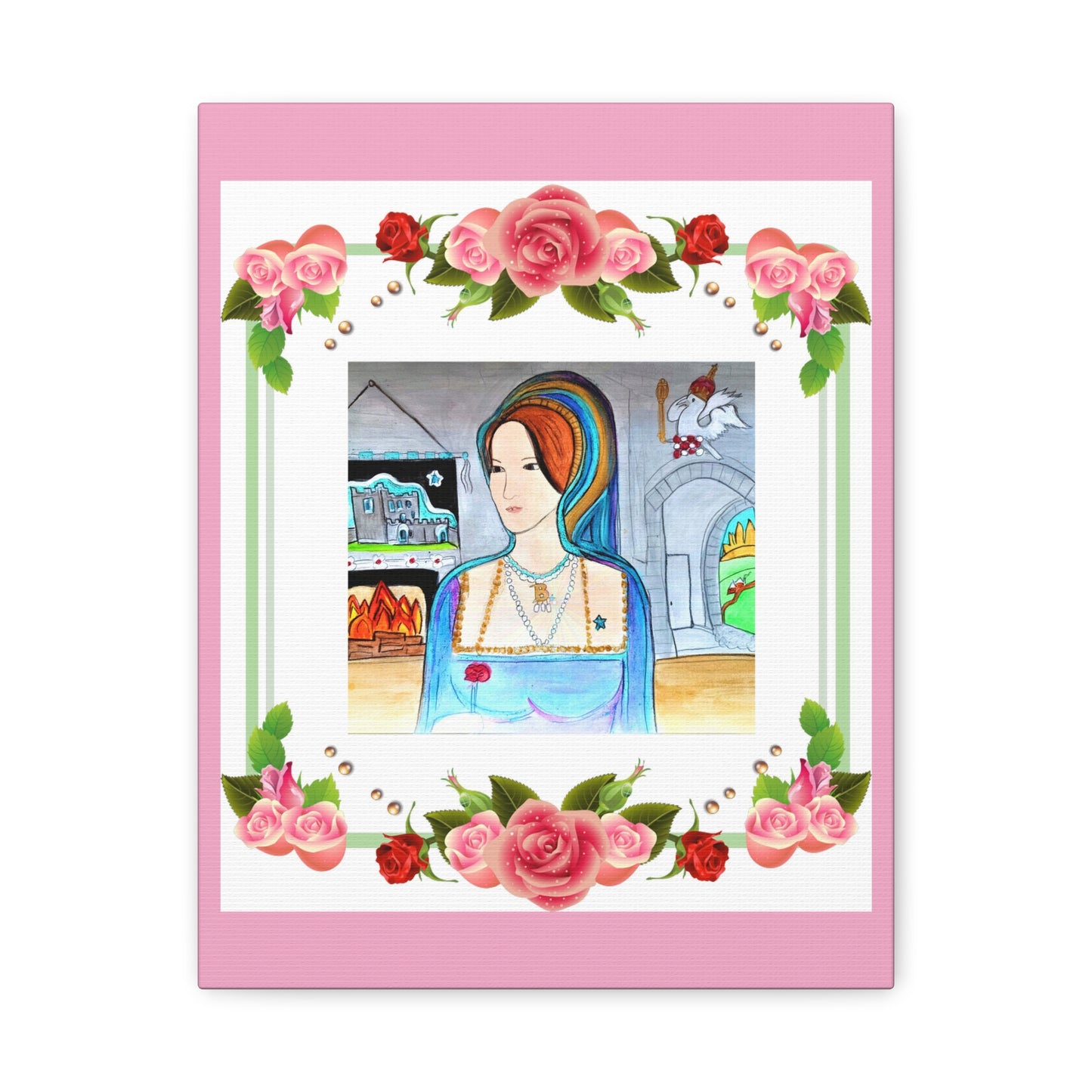 Queen Anne Boleyn Lady Portrait ~ Art Gallery Wrapped Canvas