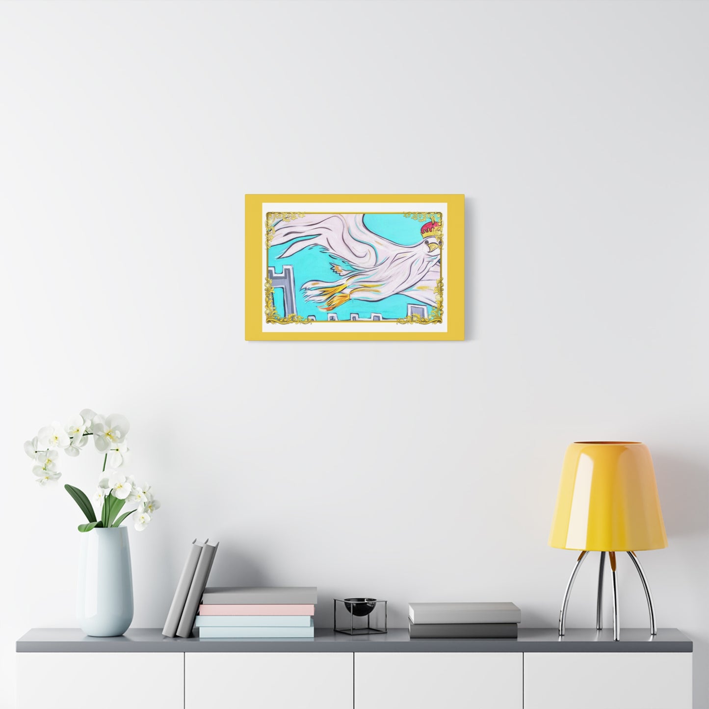 Royal White Falcon ~ Matte Gallery Wrapped Canvas, multiple sizes