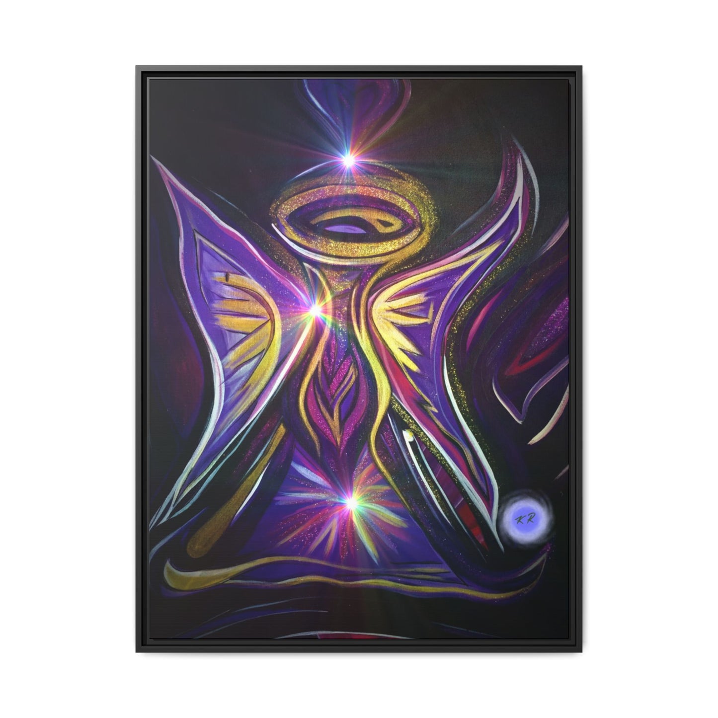 Radiant Angel Matte Canvas Framed | Spiritual Wall Art