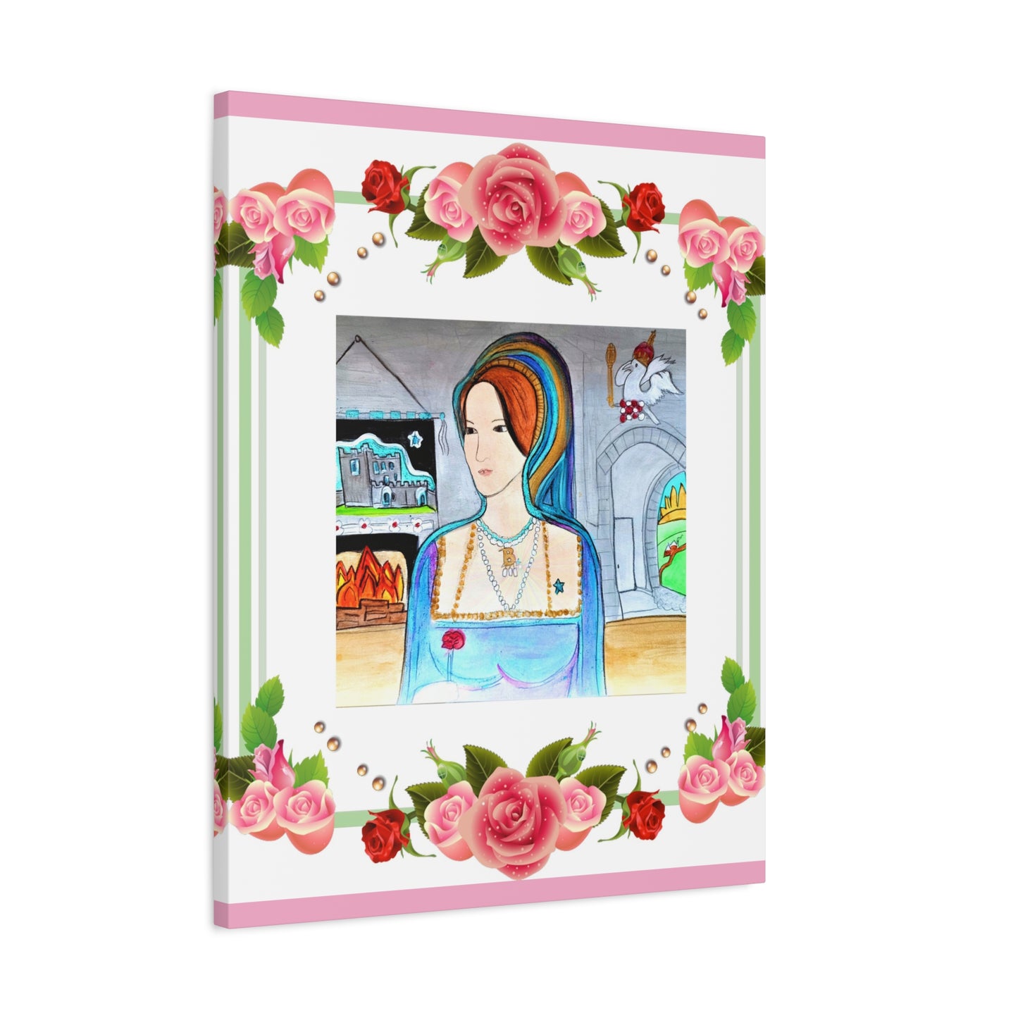 Queen Anne Boleyn Lady Portrait ~ Art Gallery Wrapped Canvas