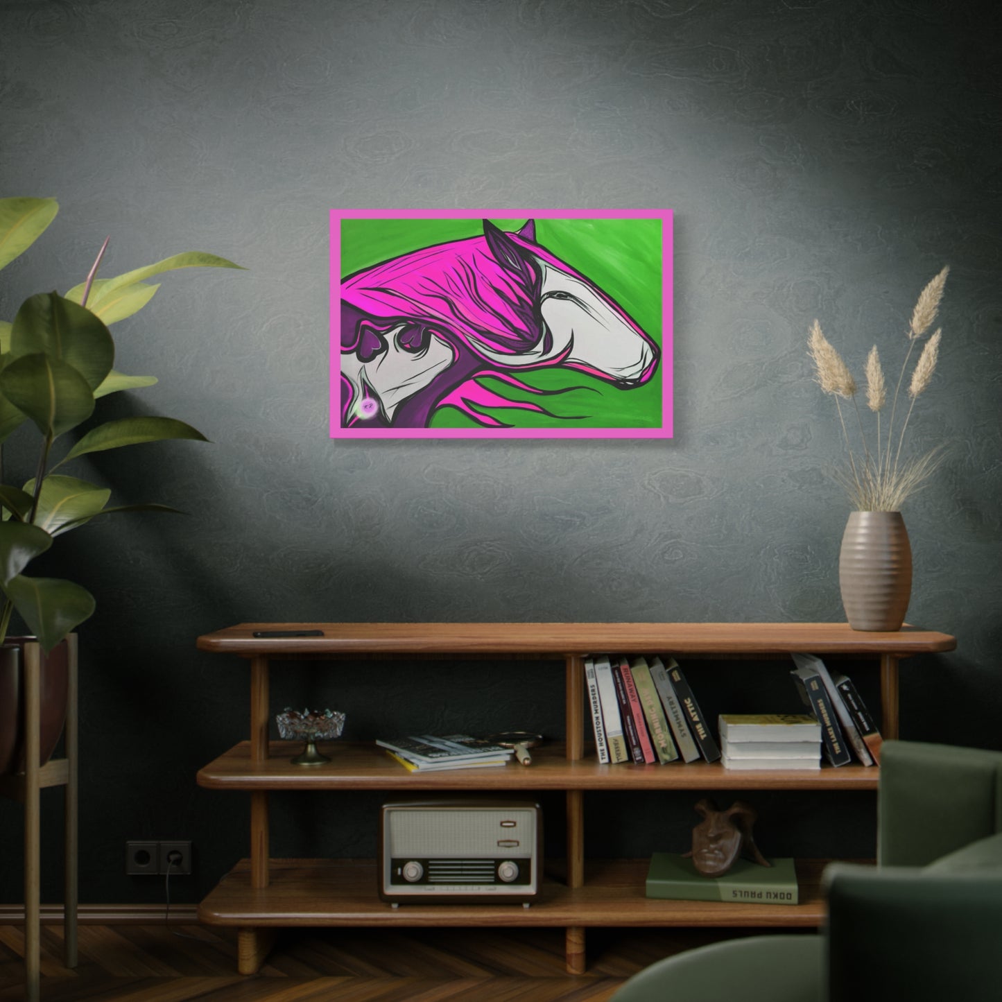 Pink Mane Horse Matte Canvas | Stretched 1.25"
