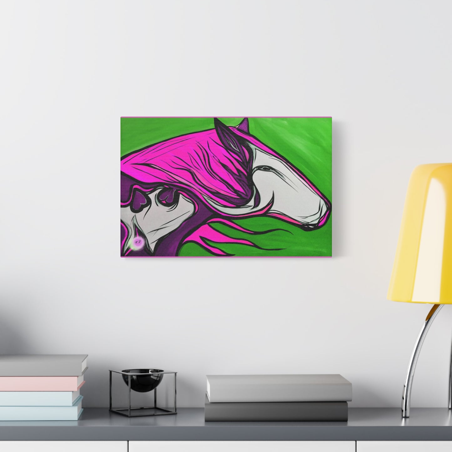 Pink Mane Horse Matte Canvas | Stretched 1.25"