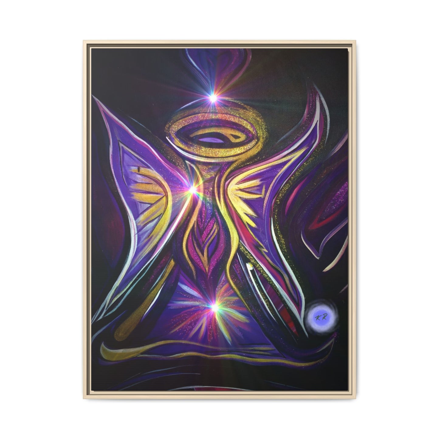 Radiant Angel Matte Canvas Framed | Spiritual Wall Art