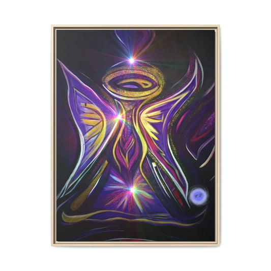 Radiant Angel Matte Canvas Framed | Spiritual Wall Art