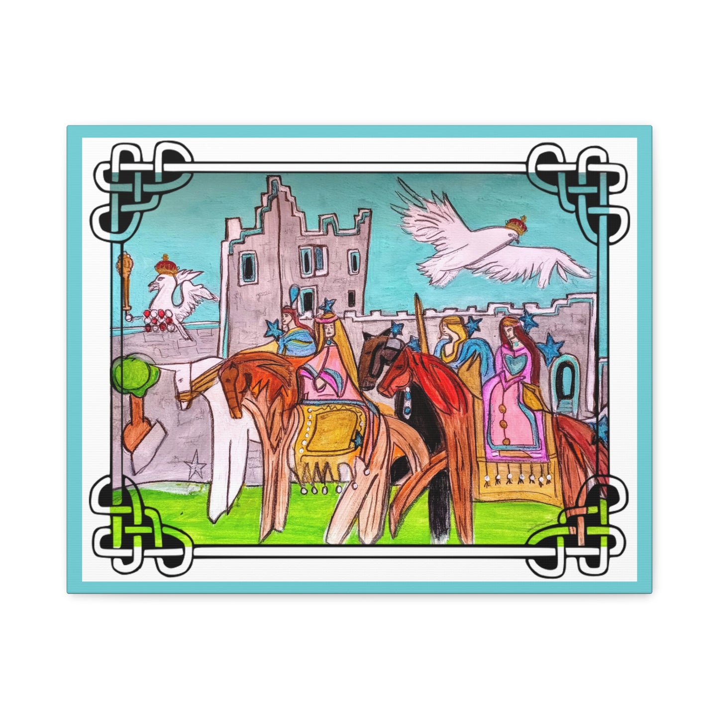 Medieval Knights & Castle Canvas