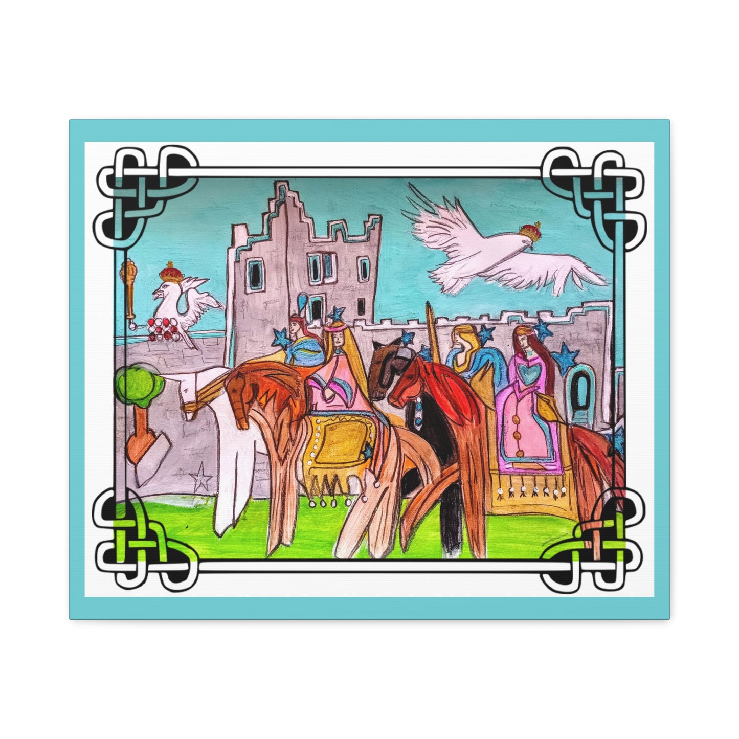 Medieval Knights & Castle Canvas