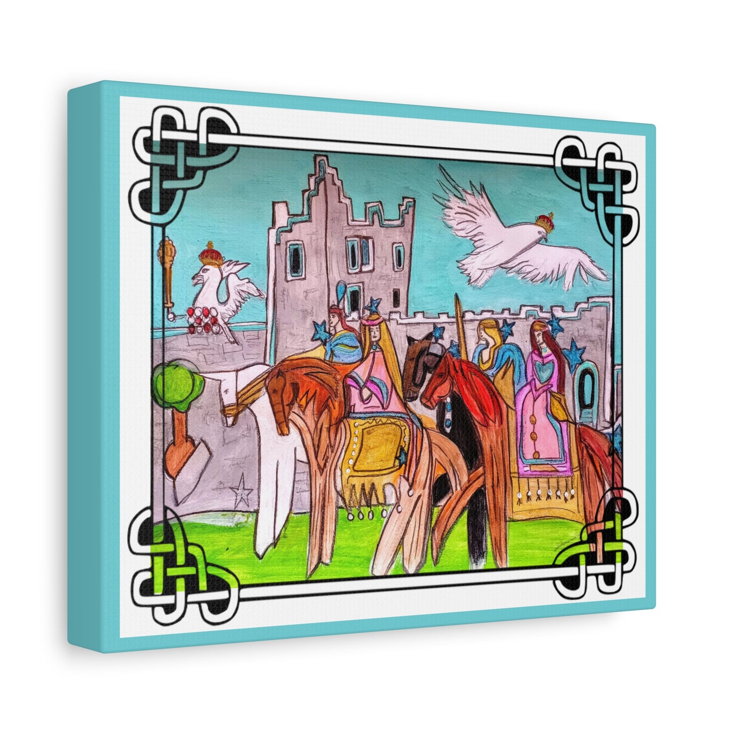 Medieval Knights & Castle Canvas