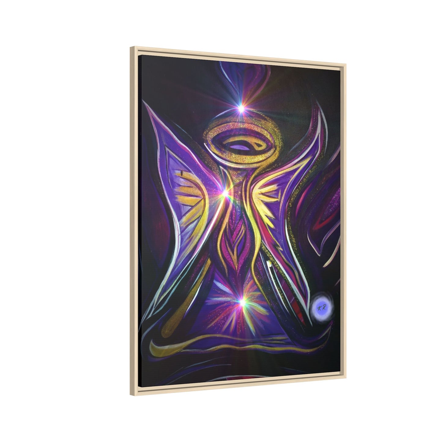 Radiant Angel Matte Canvas Framed | Spiritual Wall Art