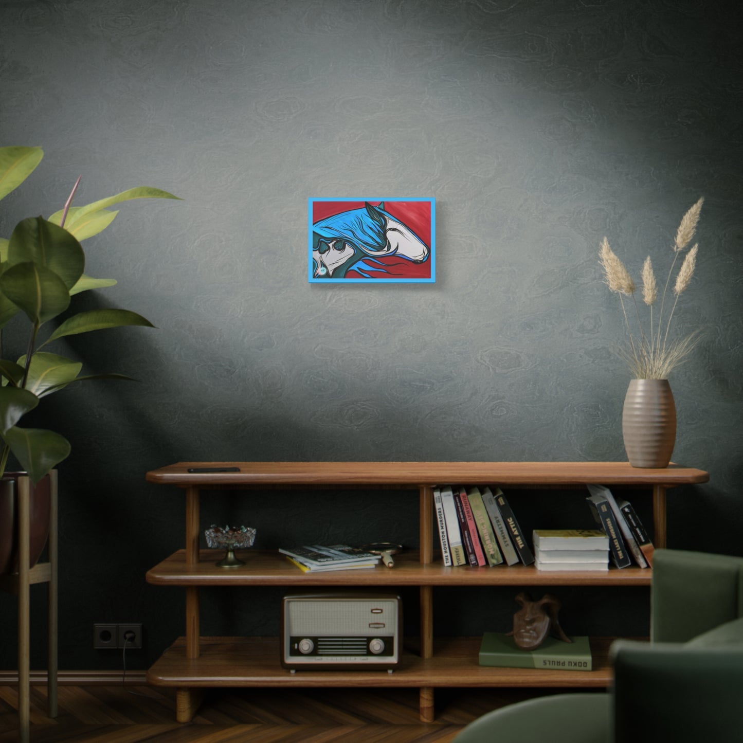Blue Mane Paint Horse Gallery Wrapped Canvas, multiple sizes available