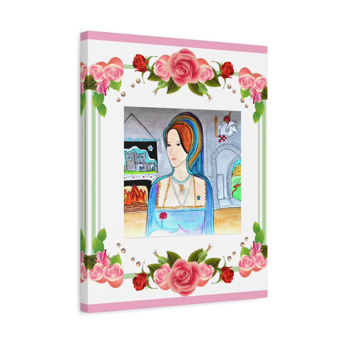 Queen Anne Boleyn Lady Portrait ~ Art Gallery Wrapped Canvas