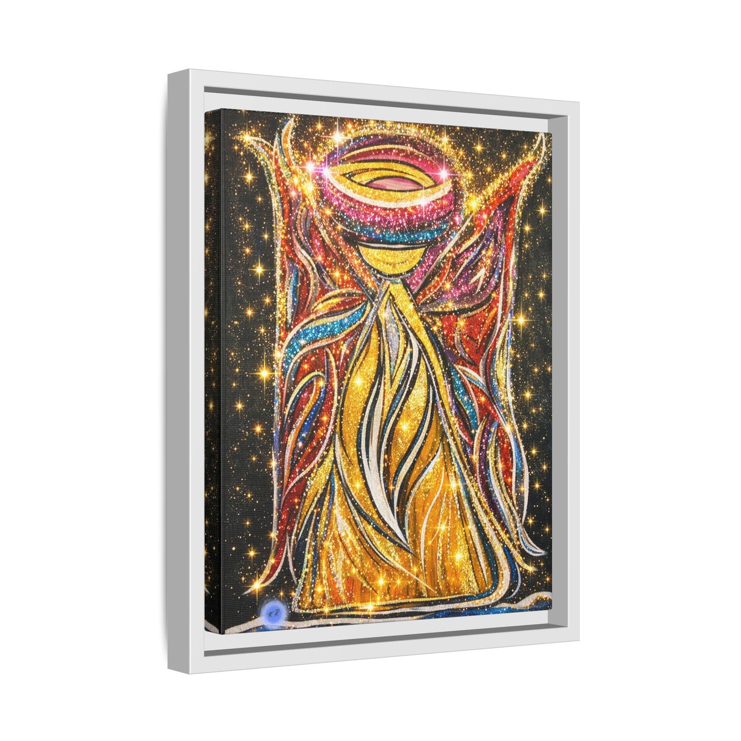 Golden Angel Abstract Painting Matte Canvas