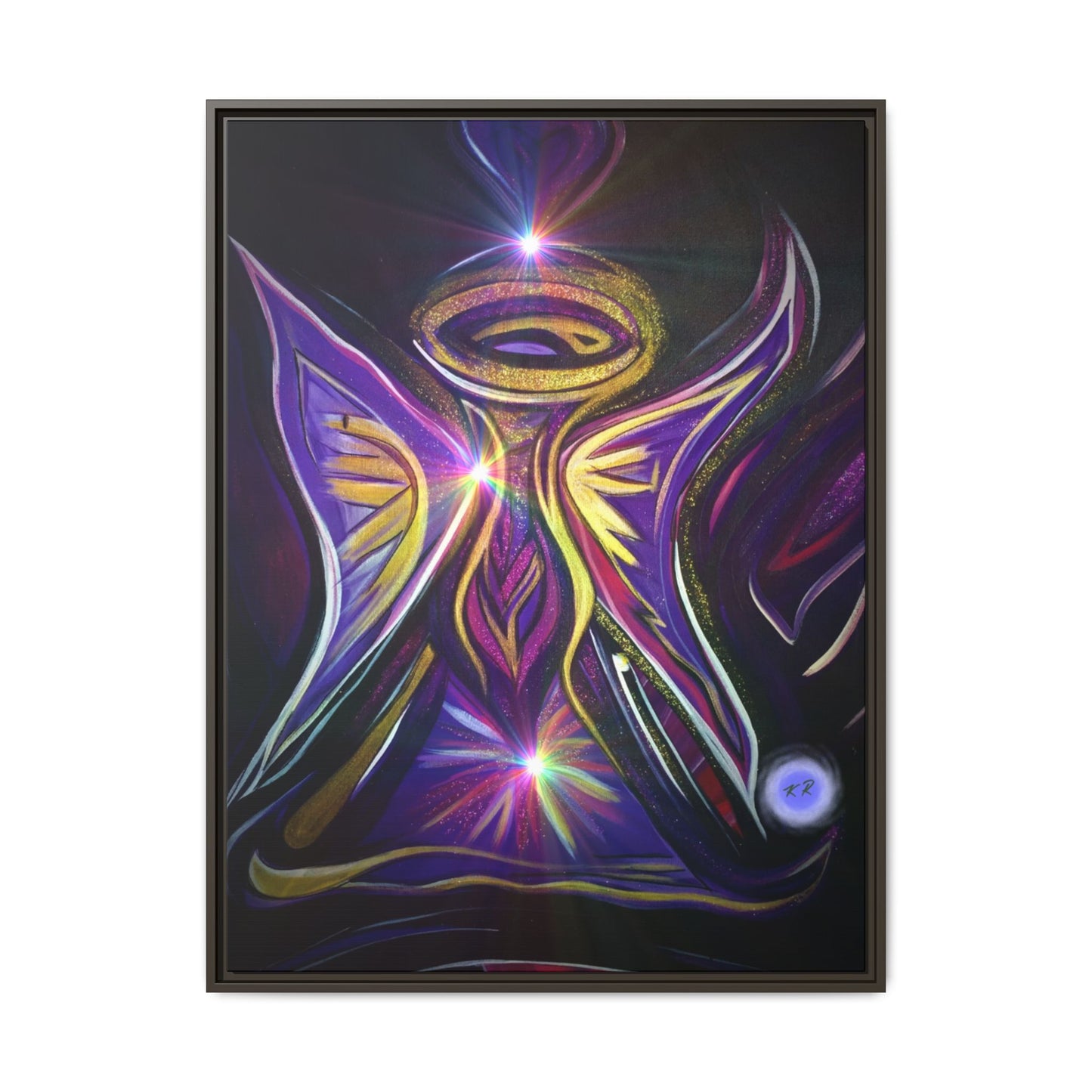 Radiant Angel Matte Canvas Framed | Spiritual Wall Art