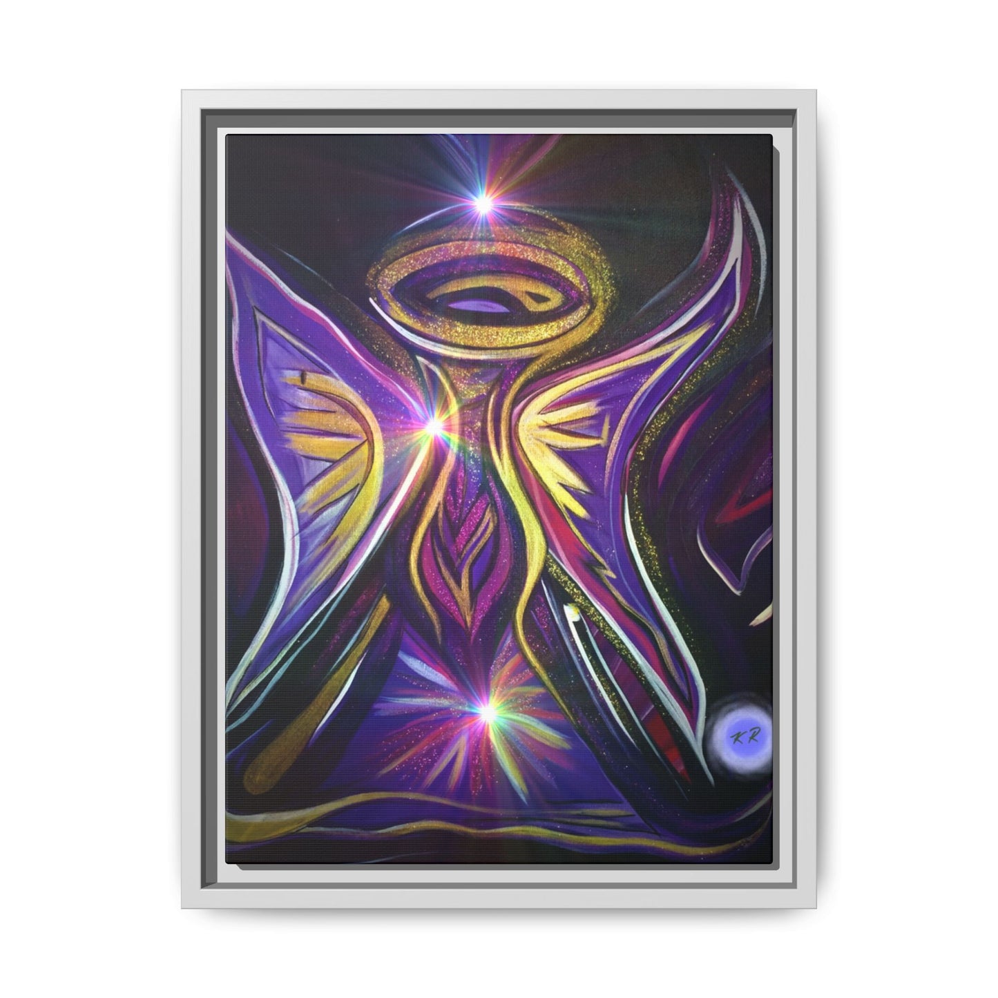Radiant Angel Matte Canvas Framed | Spiritual Wall Art