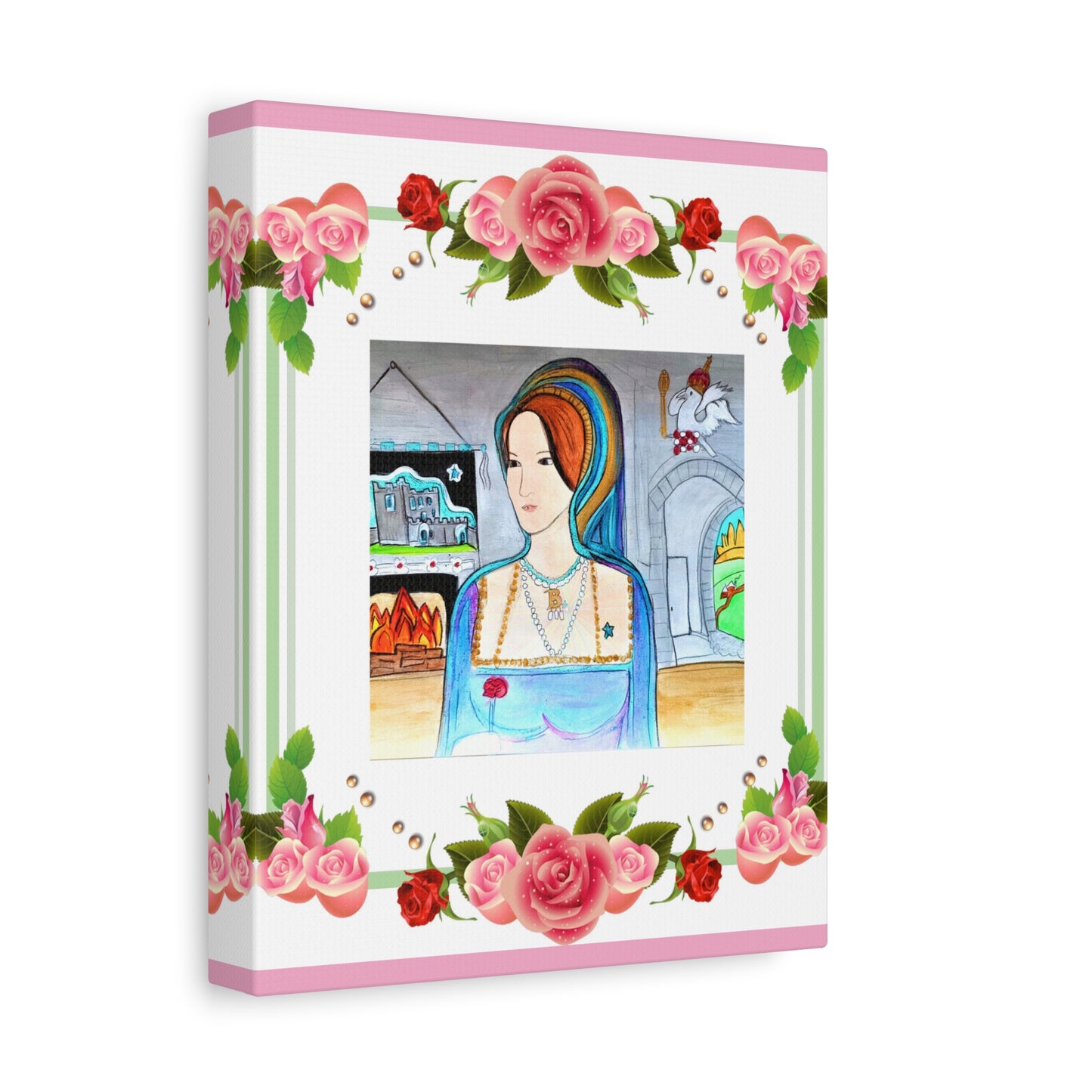 Queen Anne Boleyn Lady Portrait ~ Art Gallery Wrapped Canvas