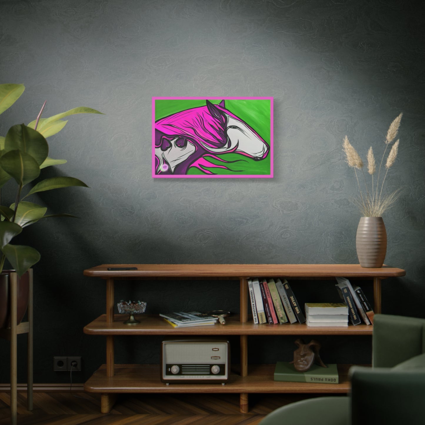 Pink Mane Horse Matte Canvas | Stretched 1.25"