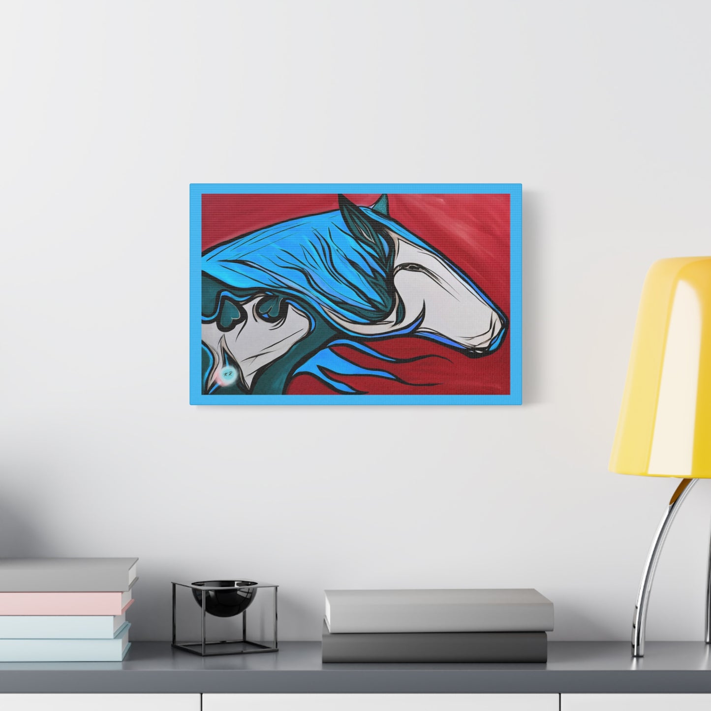 Blue Mane Paint Horse Gallery Wrapped Canvas, multiple sizes available
