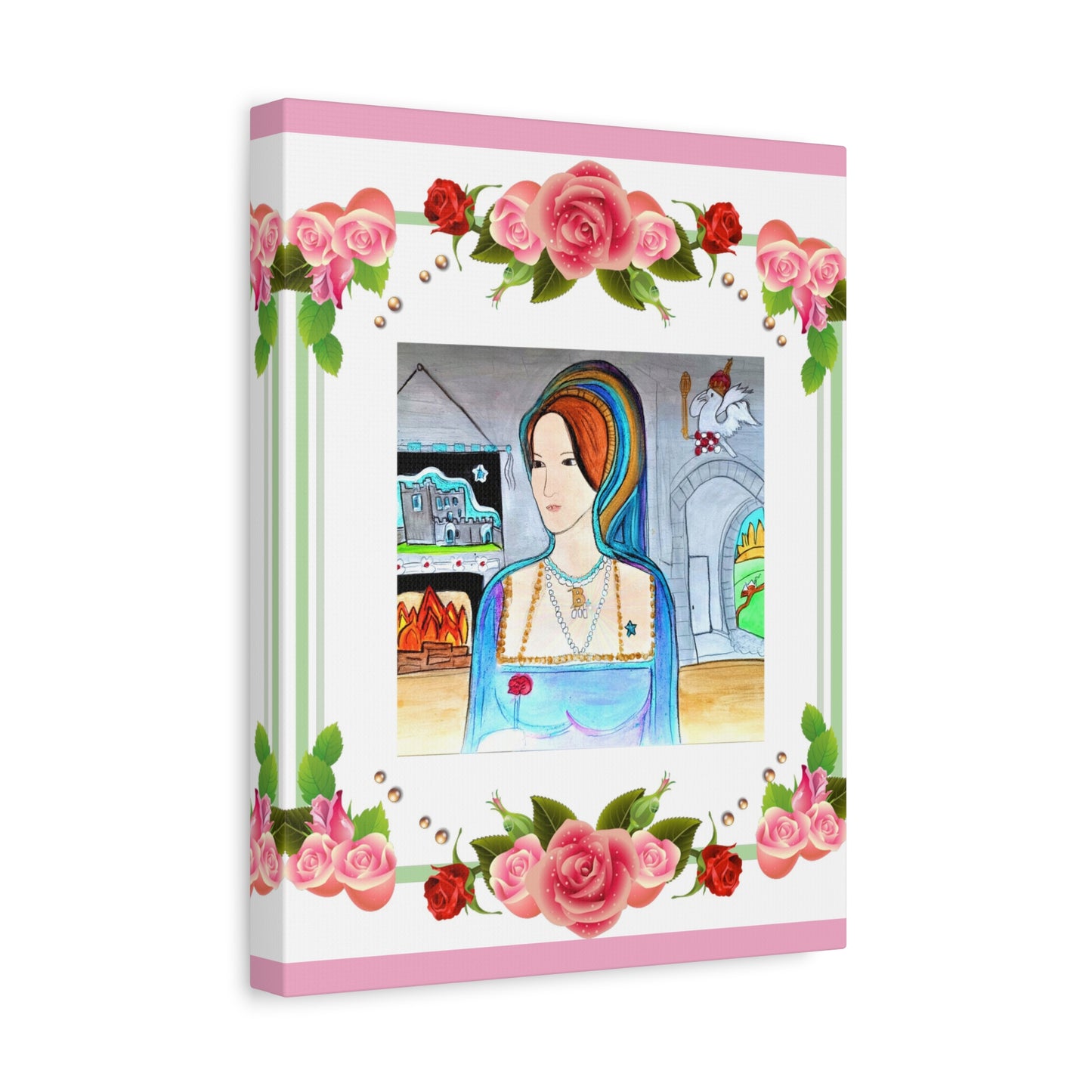 Queen Anne Boleyn Lady Portrait ~ Art Gallery Wrapped Canvas
