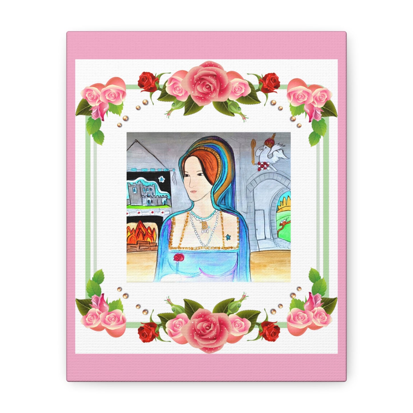 Queen Anne Boleyn Lady Portrait ~ Art Gallery Wrapped Canvas
