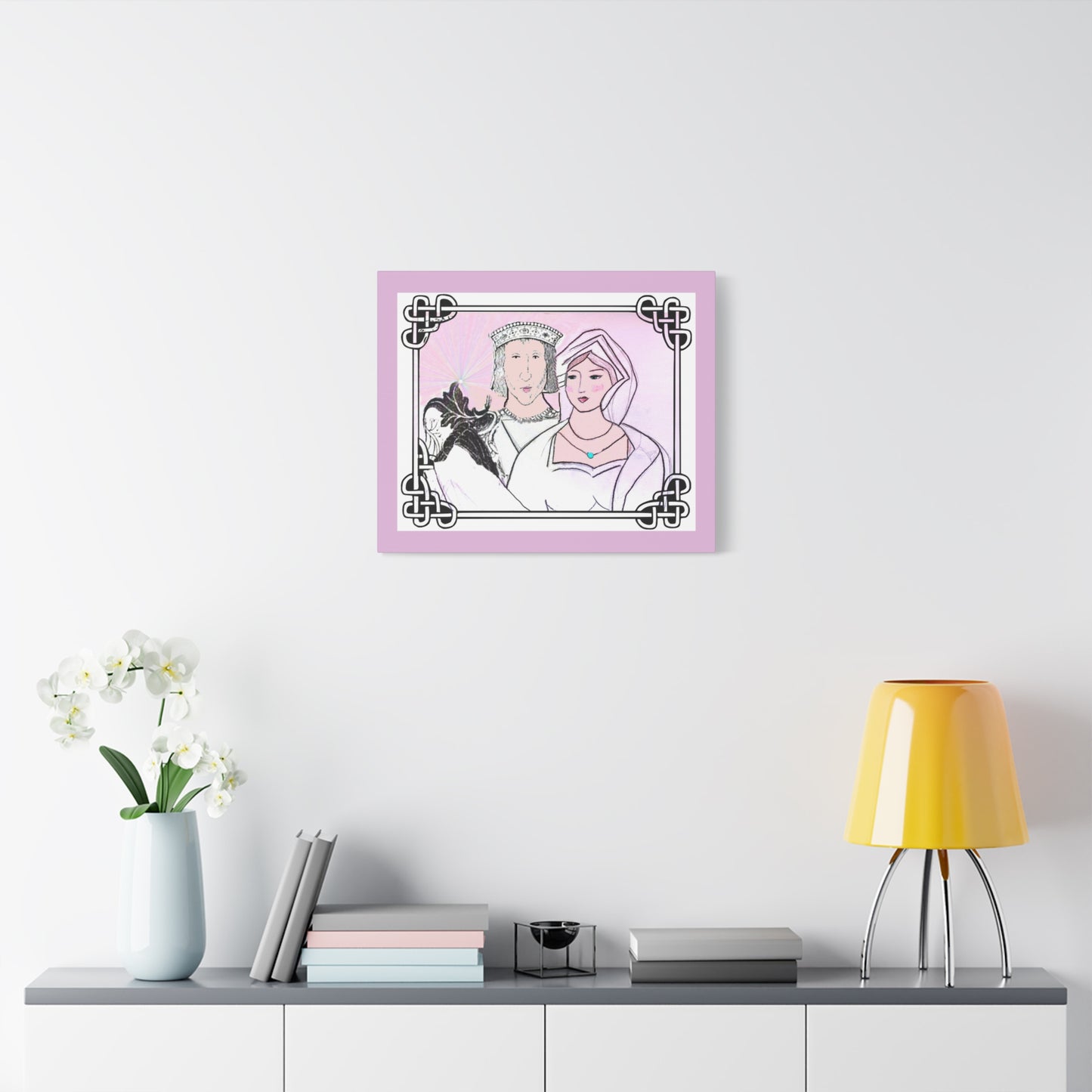 Sir Thomas & Lady Elizabeth Boleyn, Tudor art, Gallery Wrapped Canvas, multiple sizes