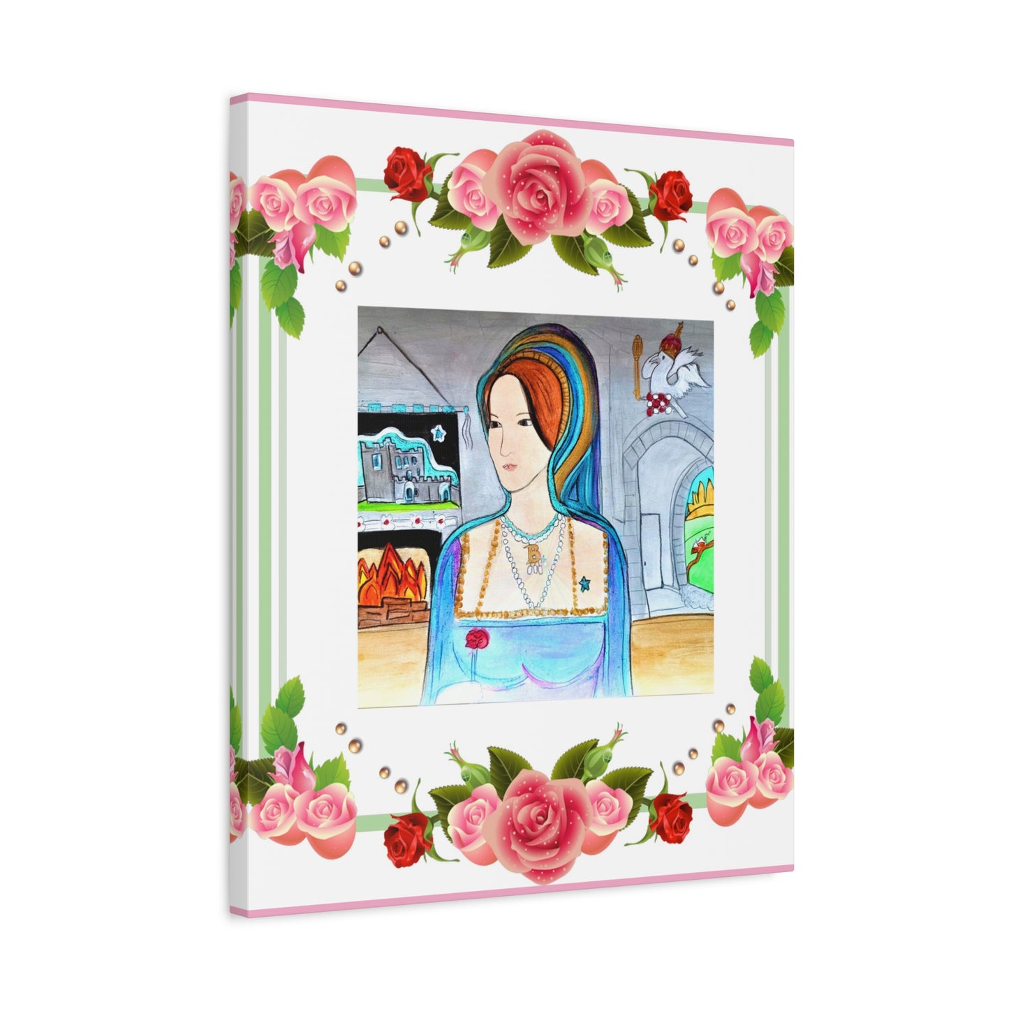 Queen Anne Boleyn Lady Portrait ~ Art Gallery Wrapped Canvas