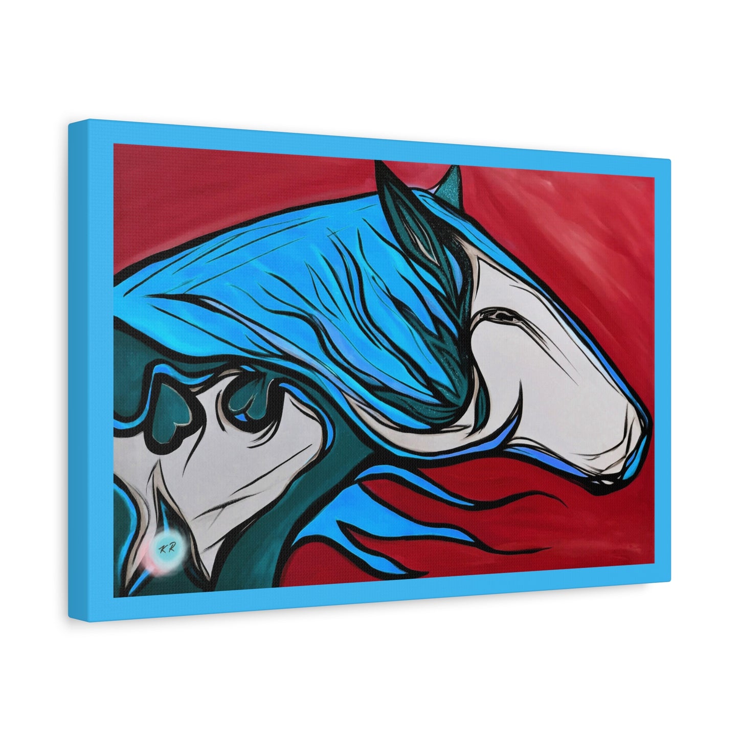Blue Mane Paint Horse Gallery Wrapped Canvas, multiple sizes available