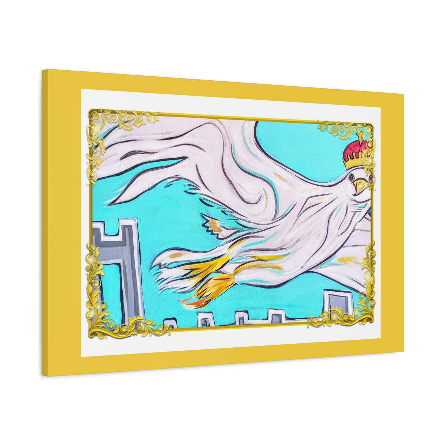 Royal White Falcon ~ Matte Gallery Wrapped Canvas, multiple sizes