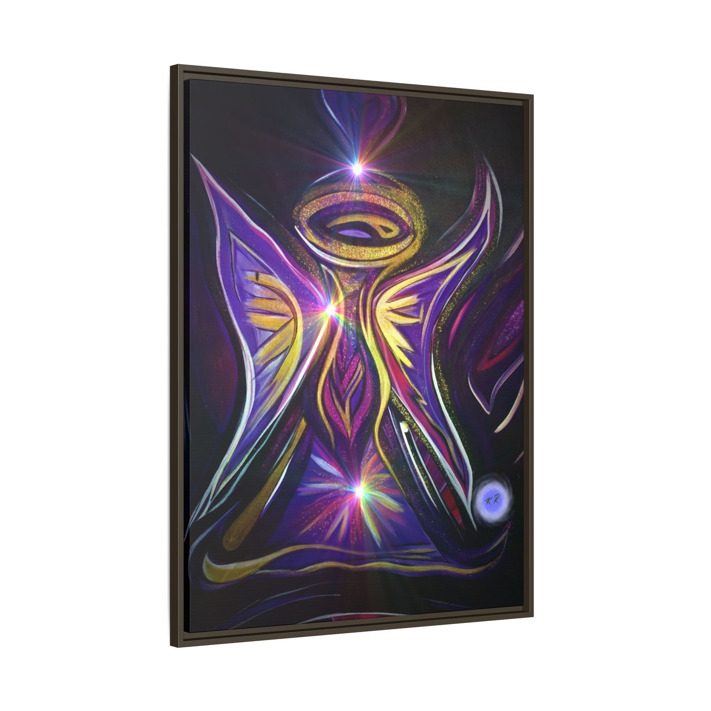 Radiant Angel Matte Canvas Framed | Spiritual Wall Art