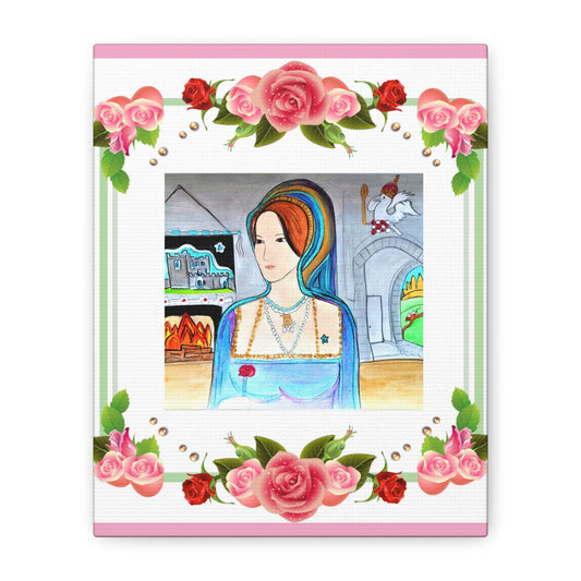 Queen Anne Boleyn Lady Portrait ~ Art Gallery Wrapped Canvas