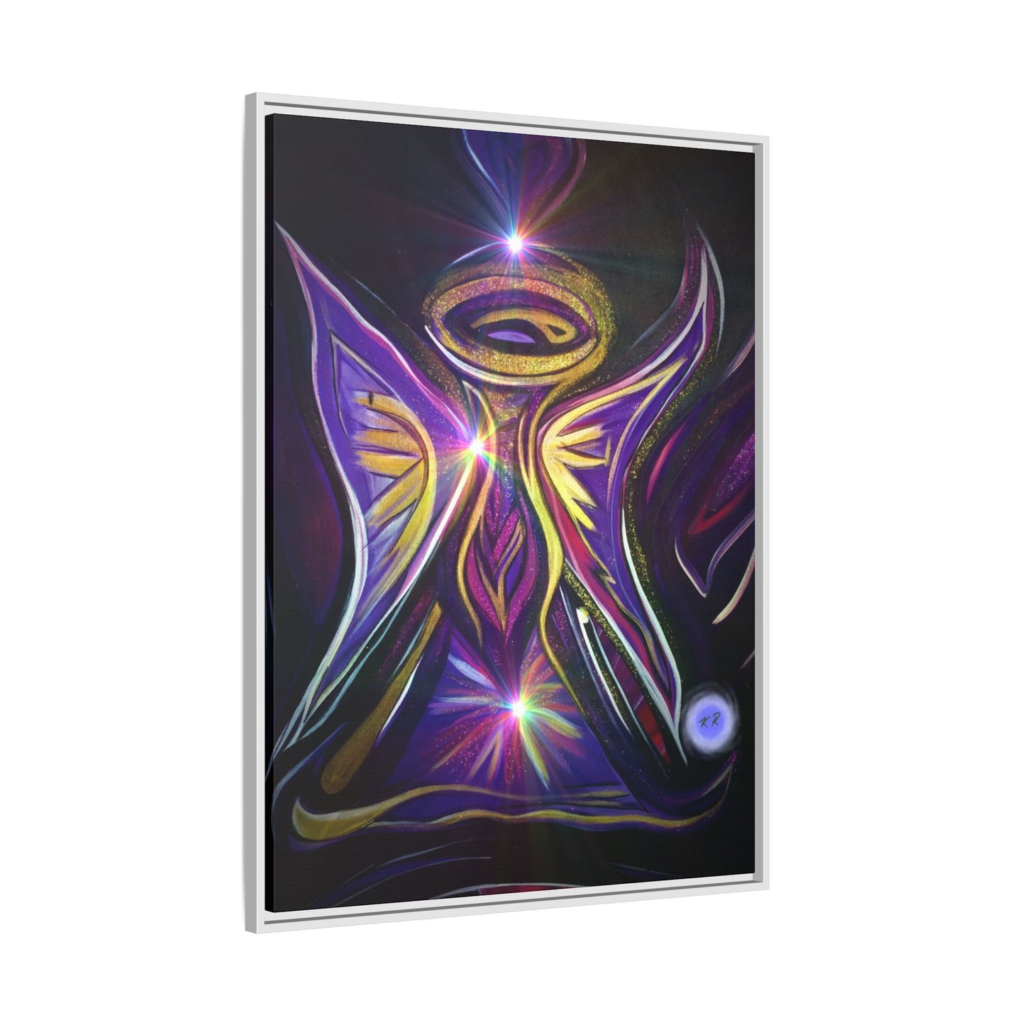 Radiant Angel Matte Canvas Framed | Spiritual Wall Art