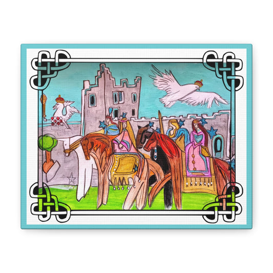 Medieval Knights & Castle Canvas