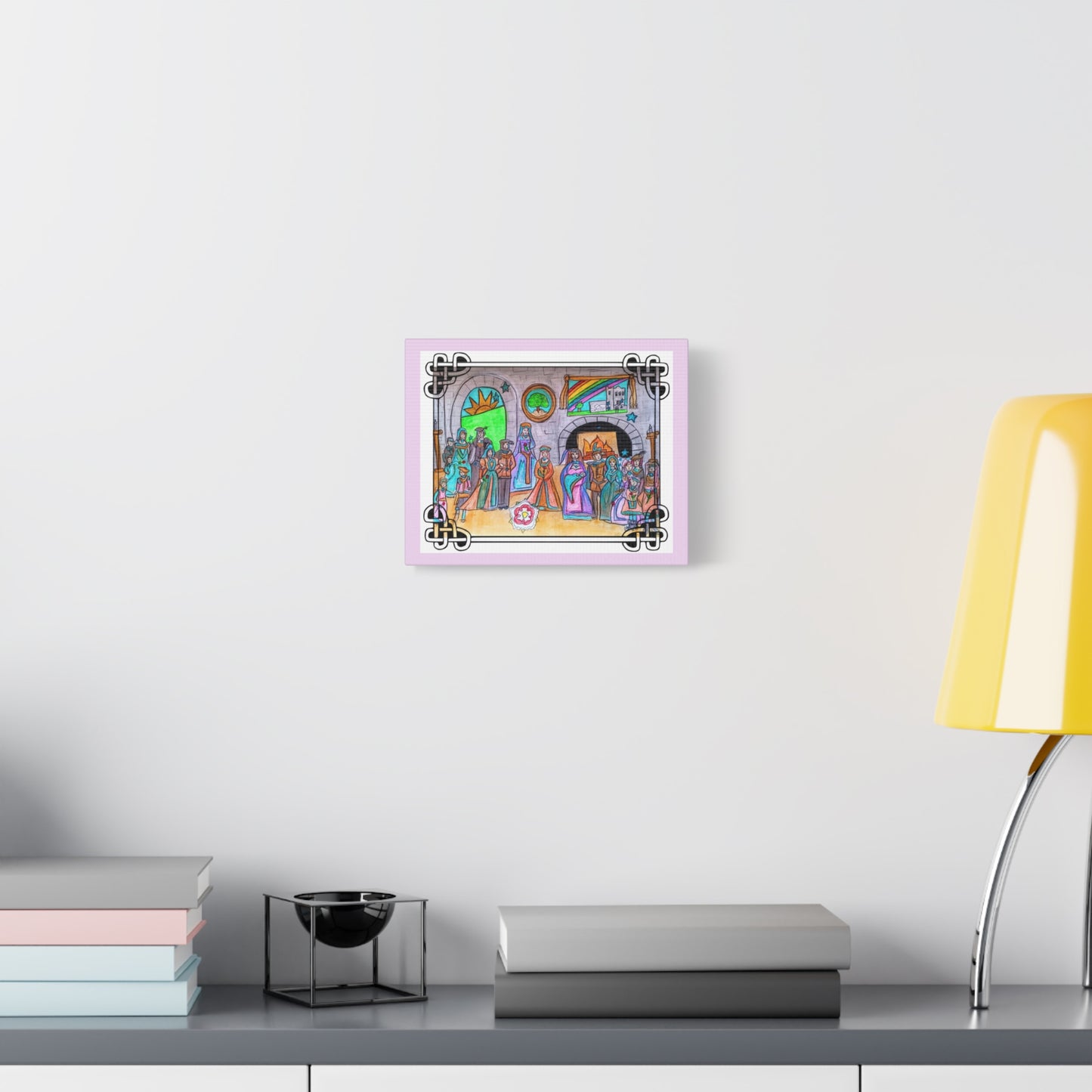 Queen Anne Boleyn, Queen Elizabeth the I and the Boleyn family Illustration Canvas