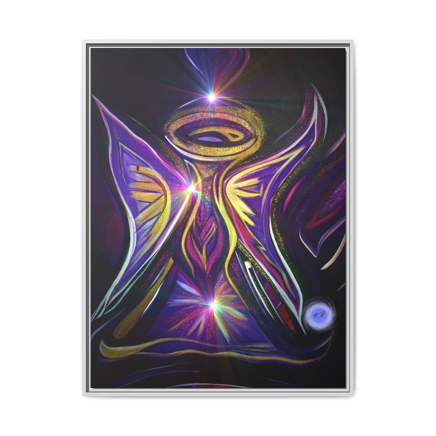 Radiant Angel Matte Canvas Framed | Spiritual Wall Art