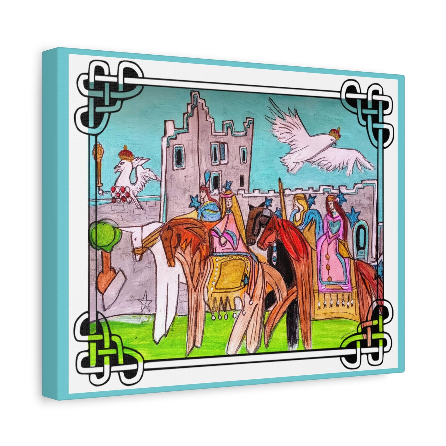 Medieval Knights & Castle Canvas