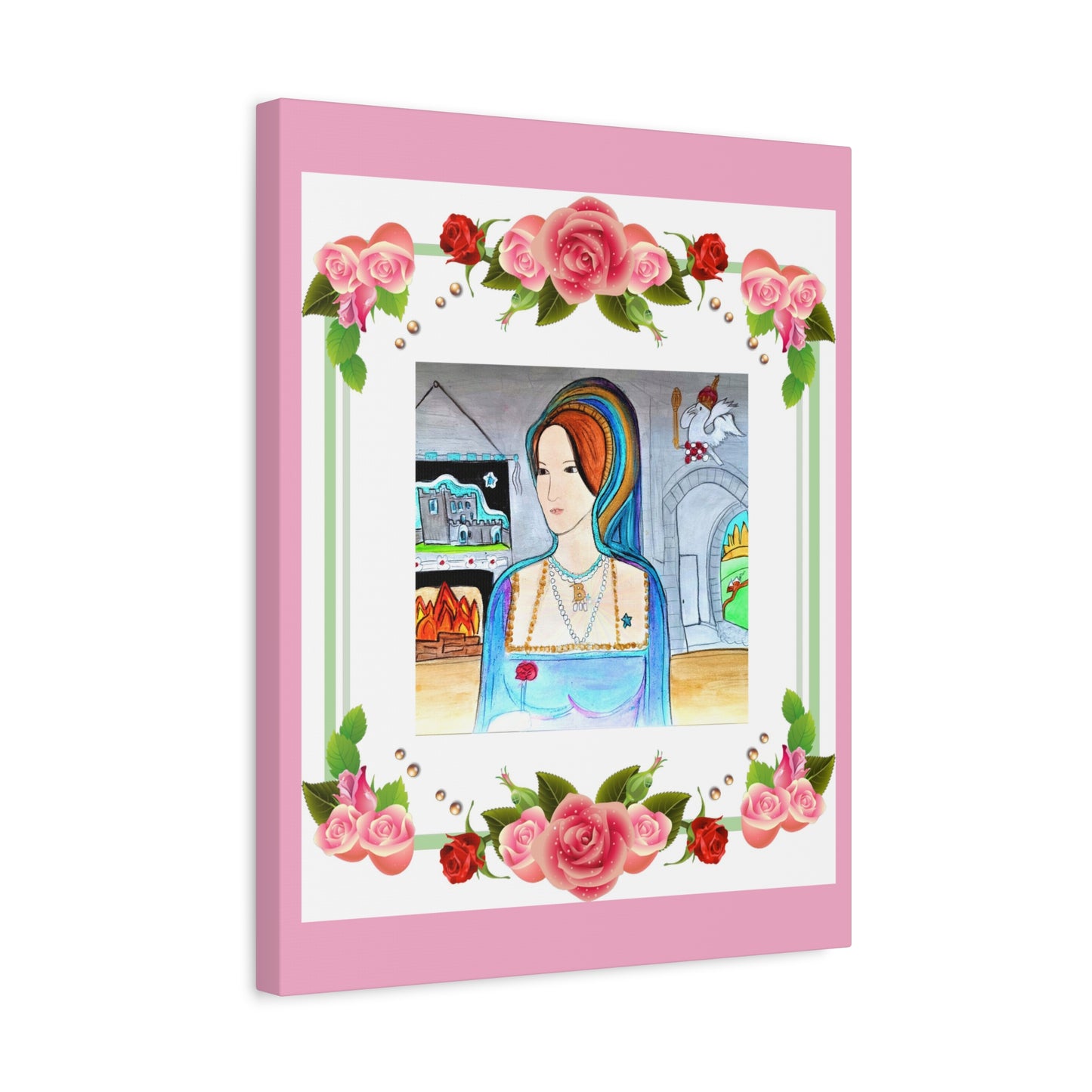 Queen Anne Boleyn Lady Portrait ~ Art Gallery Wrapped Canvas
