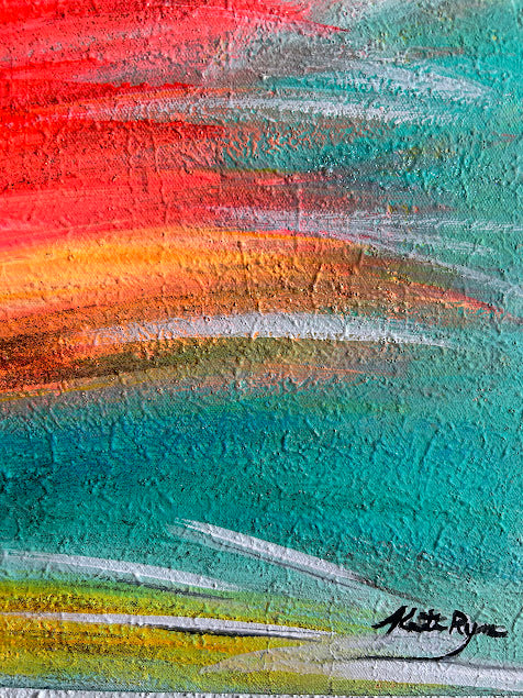 Textured Sparkling Art, Original acrylic painting, 24 x 30 inches, Shimmering subtle sparkle