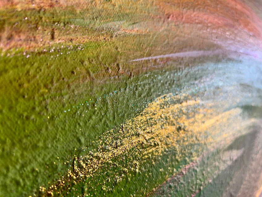 Textured Sparkling Art, Original acrylic painting, 24 x 30 inches, Shimmering subtle sparkle
