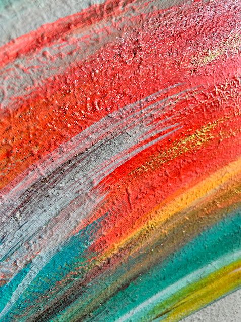 Textured Sparkling Art, Original acrylic painting, 24 x 30 inches, Shimmering subtle sparkle