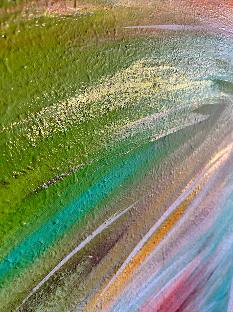 Textured Sparkling Art, Original acrylic painting, 24 x 30 inches, Shimmering subtle sparkle