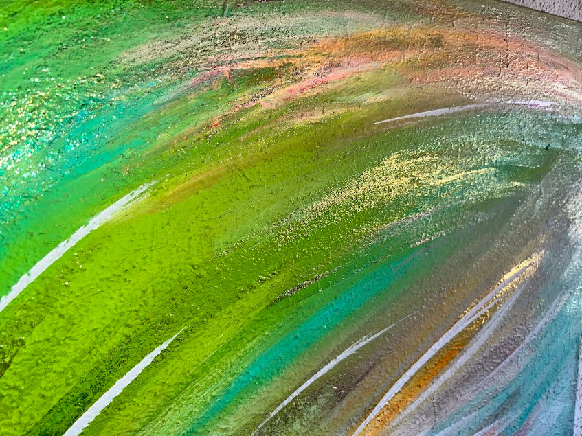 Textured Sparkling Art, Original acrylic painting, 24 x 30 inches, Shimmering subtle sparkle