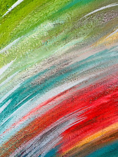 Textured Sparkling Art, Original acrylic painting, 24 x 30 inches, Shimmering subtle sparkle